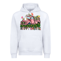 White Happy Easter Day truck Urban Hoodie - HowdyJamesFarm