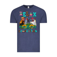 Vintage Denim relax we are all crazy  competition Vintage Tee - AdoDesignShop