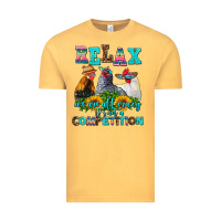 Vintage Mustard relax we are all crazy  competition Vintage Tee - AdoDesignShop