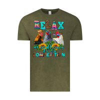 Vintage Olive relax we are all crazy  competition Vintage Tee - AdoDesignShop