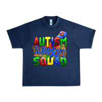 Navy autısm support squad Urban Heavy Tee - AdoDesignShop