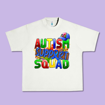 Autısm Support Squad Urban Heavy Tee Designed By Adodesignshop