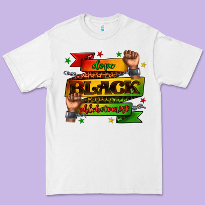 Dope Black Phlebotomist Juneteenth Premium Tee Designed By Texasbilliewilder