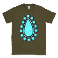 Army Green gemstone Classic Tee - JahusDesignShop