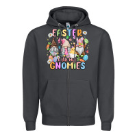 Smoke easter  with my gnomies Zipper Hoodie - MaliasSmallBusiness