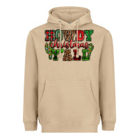 Mushroom Howdy Christmas y'all Heavyweight Hoodie - NancyCooperArtShop