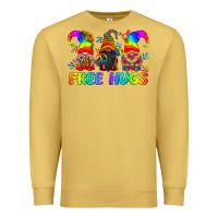 Antique Gold LGBTQ Free Hugs Gnomes Premium Sweatshirt - BundleAndBundleShop