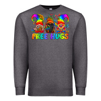 Charcoal Heather LGBTQ Free Hugs Gnomes Premium Sweatshirt - BundleAndBundleShop