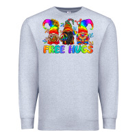 Heather Grey LGBTQ Free Hugs Gnomes Premium Sweatshirt - BundleAndBundleShop