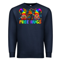Navy LGBTQ Free Hugs Gnomes Premium Sweatshirt - BundleAndBundleShop