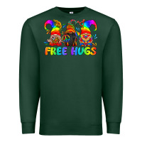 Sports Green LGBTQ Free Hugs Gnomes Premium Sweatshirt - BundleAndBundleShop