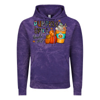 Cloud Purple pumpkin spice kinda girl Vintage Hoodie - CowhideDigitalArt