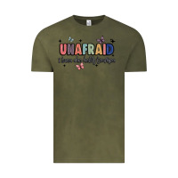 Vintage Olive unafraid Vintage Tee - JahusDesignShop