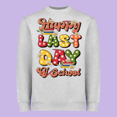 Happy Last Day Of School Heavyweight Sweatshirt Designed By Jahusdesignshop