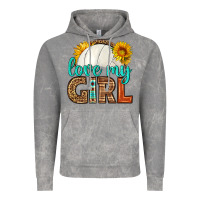 Love My Girl Volleyball Vintage Hoodie | Teevron