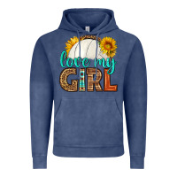 Vintage Denim love my girl volleyball Vintage Hoodie - HRA Design Shop