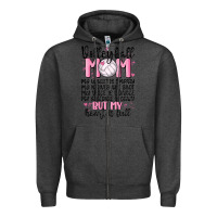 Charcoal Heather volleyball mom Zipper Hoodie - MaliasSmallBusiness