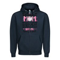 Navy volleyball mom Zipper Hoodie - MaliasSmallBusiness
