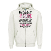 Volleyball Mom Zipper Hoodie | Teevron