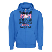True Royal volleyball mom Zipper Hoodie - MaliasSmallBusiness