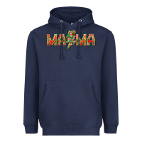 Navy Mama Christmas lightning bolt Heavyweight Hoodie - NancyCooperArtShop
