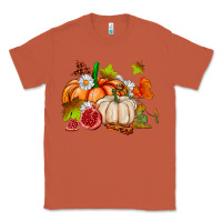 Copper pumpkins daisies and fall leaf's ado Classic Tee - AdoDesignShop