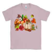 Lilac pumpkins daisies and fall leaf's ado Classic Tee - AdoDesignShop