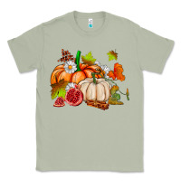 Matcha pumpkins daisies and fall leaf's ado Classic Tee - AdoDesignShop