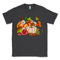 Smoke pumpkins daisies and fall leaf's ado Classic Tee - AdoDesignShop