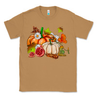 Toasted Coconut pumpkins daisies and fall leaf's ado Classic Tee - AdoDesignShop