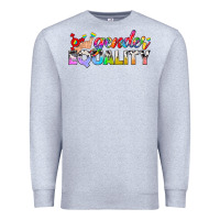 Heather Grey Western LGBTQ Gender Equality Premium Sweatshirt - BundleAndBundleShop