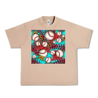 Burro baseball leopard turquoise sunflower seamless pattern Urban Heavy Tee - JahusDesignShop