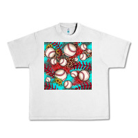 Lunar Rock baseball leopard turquoise sunflower seamless pattern Urban Heavy Tee - JahusDesignShop