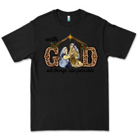 Black With God All Things Are Possible Premium Tee - RanaPortraitStore