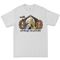 Dove Grey With God All Things Are Possible Premium Tee - RanaPortraitStore