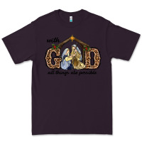 Plum With God All Things Are Possible Premium Tee - RanaPortraitStore