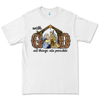 White With God All Things Are Possible Premium Tee - RanaPortraitStore