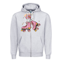 Heather Grey skate Zipper Hoodie - MaliasSmallBusiness
