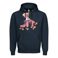 Navy skate Zipper Hoodie - MaliasSmallBusiness