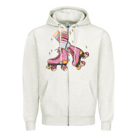 Oatmeal Heather skate Zipper Hoodie - MaliasSmallBusiness