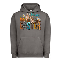 Pigment Tornado Happy Easter with Cowboy Easter Day Urban Hoodie - HowdyJamesFarm