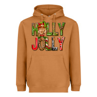 Meerkat Holly Jolly elf gnome Heavyweight Hoodie - NancyCooperArtShop