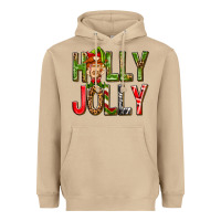 Mushroom Holly Jolly elf gnome Heavyweight Hoodie - NancyCooperArtShop