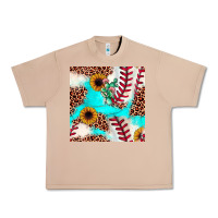 Burro baseball leopard turquoise cactus sunflower seamless pattern Urban Heavy Tee - JahusDesignShop