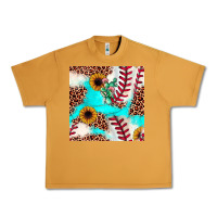 Peanut Butter baseball leopard turquoise cactus sunflower seamless pattern Urban Heavy Tee - JahusDesignShop