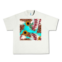 Pistachio baseball leopard turquoise cactus sunflower seamless pattern Urban Heavy Tee - JahusDesignShop