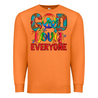 Carrot LGBTQ+ God Loves Everyone Premium Sweatshirt - BundleAndBundleShop