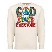Sandshell LGBTQ+ God Loves Everyone Premium Sweatshirt - BundleAndBundleShop