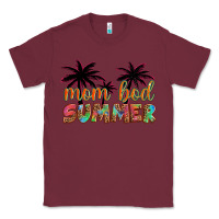 Burgundy mom bod summer with palms Classic Tee - Artiststas
