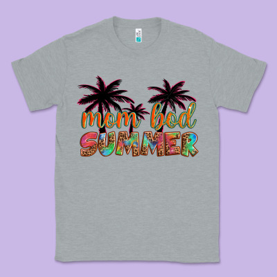 Mom Bod Summer With Palms Classic Tee Designed By Artiststas